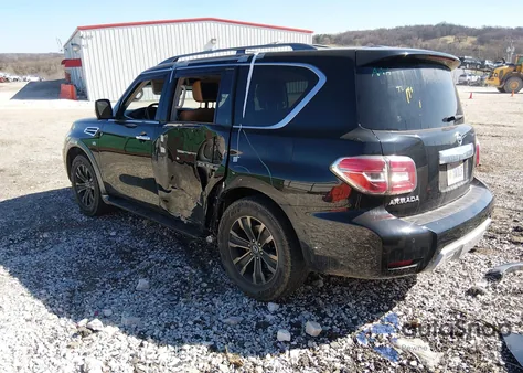 2017 Nissan Armada Platinum z USA, uszkodzony, nr VIN JN8AY2NE3H9706355